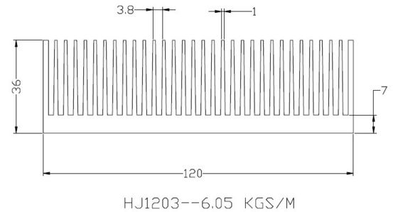 سینک حرارتی رادیاتور آب AL6063 T5 ضد خوردگی آنودایز سیاه